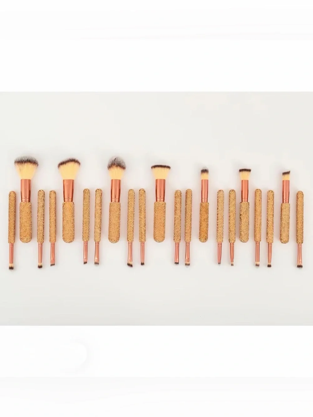 26-Piece Rose Gold Makeup Brush Set with Case